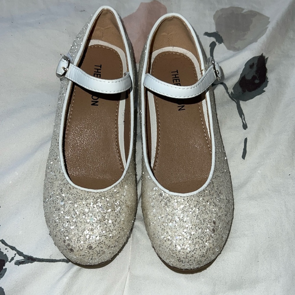 White sparkle glitter  shoes